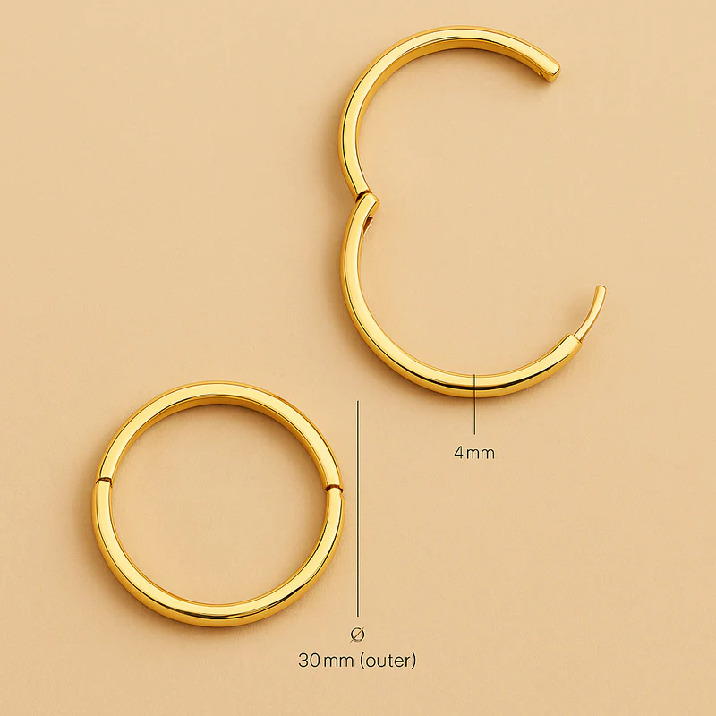 Gia Statement Hoops – Gouden Briljantie