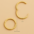 Gia Statement Hoops – Gouden Briljantie
