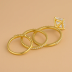 Jaily 3-Delige Wedding Ring Set in Gouden Elegantie