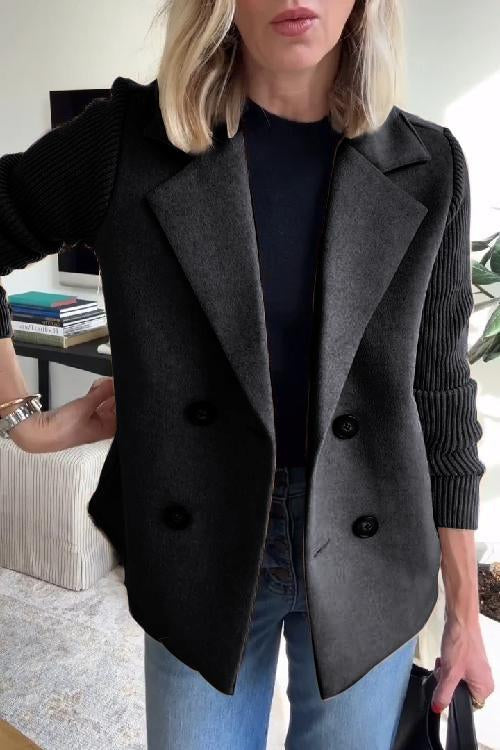 Jaz – Modebewuste Blazer met Knit-Accent