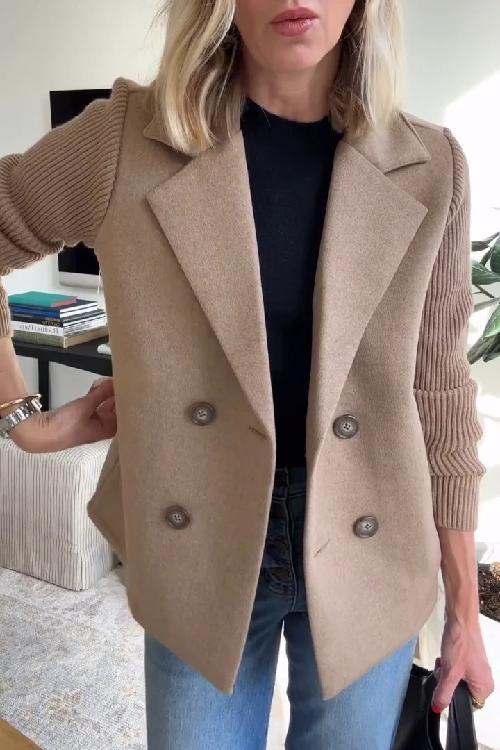 Jaz – Modebewuste Blazer met Knit-Accent