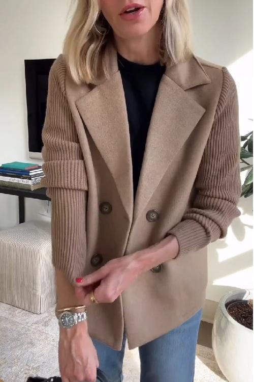 Jaz – Modebewuste Blazer met Knit-Accent